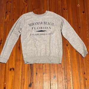 Miramar Beach Florida Women's Gray Sweater